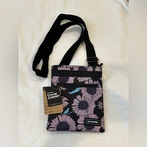 Dakine Jive Night flower Black and Lavender Floral Crossbody Bag